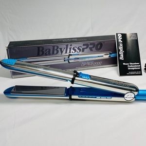 BaBylissPRO Blue and Silver Hair Straightener